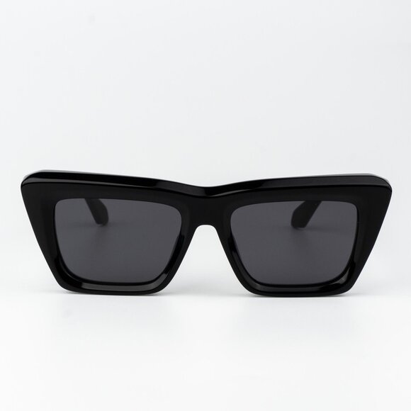 Off-White HAMPTON Women Sunglasses Black Grey Cat Eye OERI13L HAMPTON 1077 - Picture 3 of 12